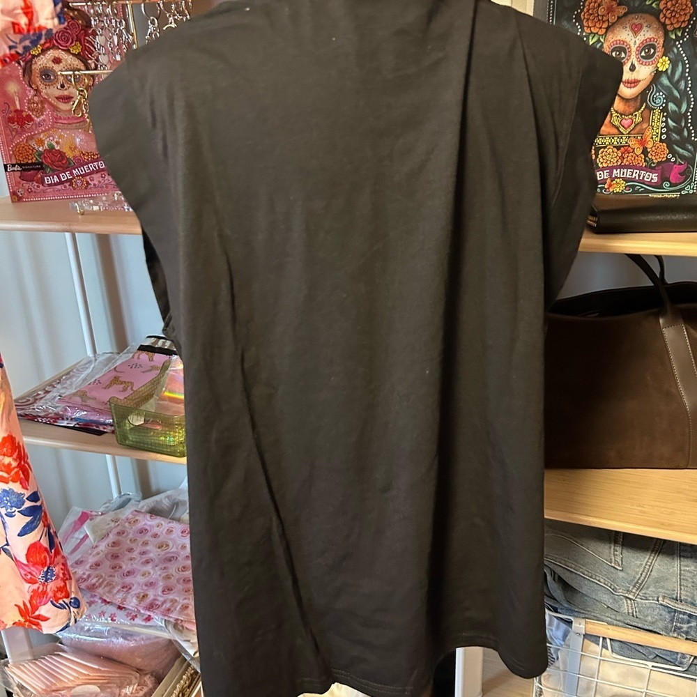 Amazon brand. Size XL. Preloved Boxy Black Sleeveless Women's Top - Picture 6 of 6